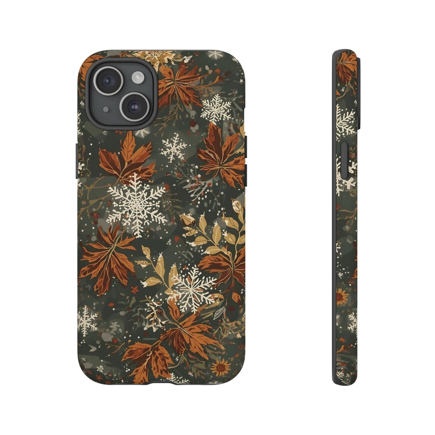 Christmas Phone Case, Autumn Floral Phone Case for Iphone 17, 16, 15, 14, 13, 12, 11 & Samsung