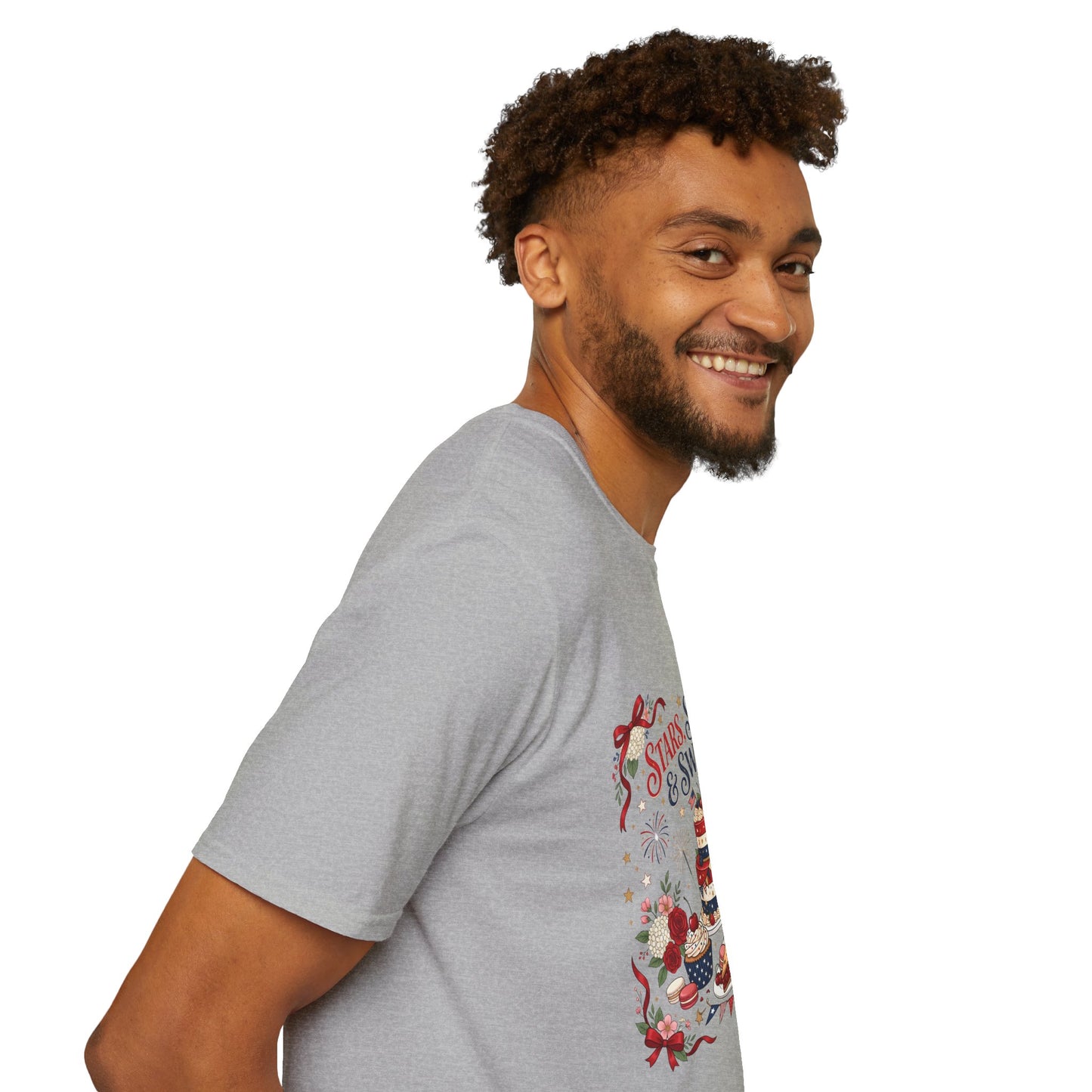 Stars, Stripes & Sweets T-Shirt — Patriotic 4th of July Dessert Graphic Tee
