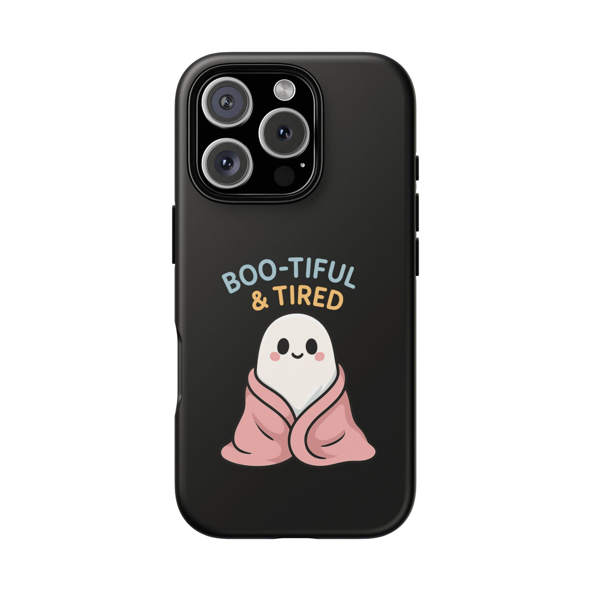 Boo-tiful & Tired Phone Case, Halloween-Themed Design