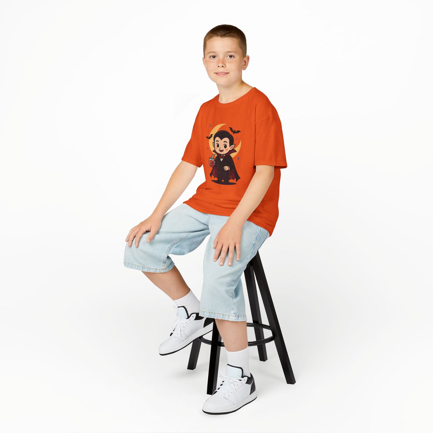 Kids Halloween T-Shirt, Cute Vampire Shirt, Halloween Costume Tee, Trick or Treat Shirt, Spooky Season Apparel