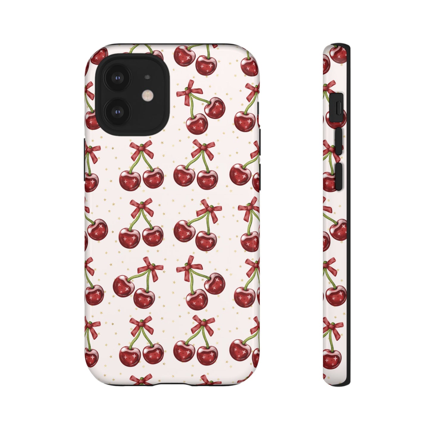 Cherry Pattern Phone Case — Cute Red Cherry Protective Phone Cover