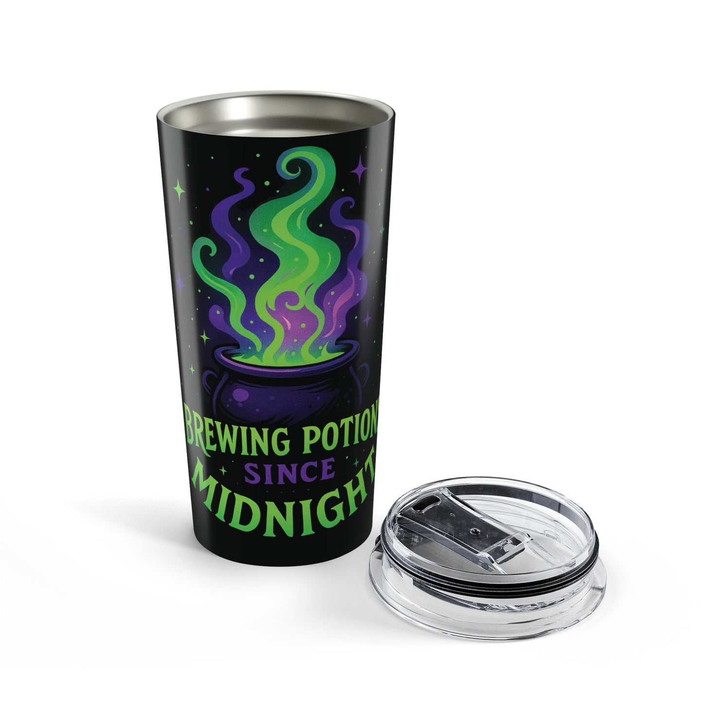 Brewing Potions Since Midnight, Halloween-Themed Tumbler