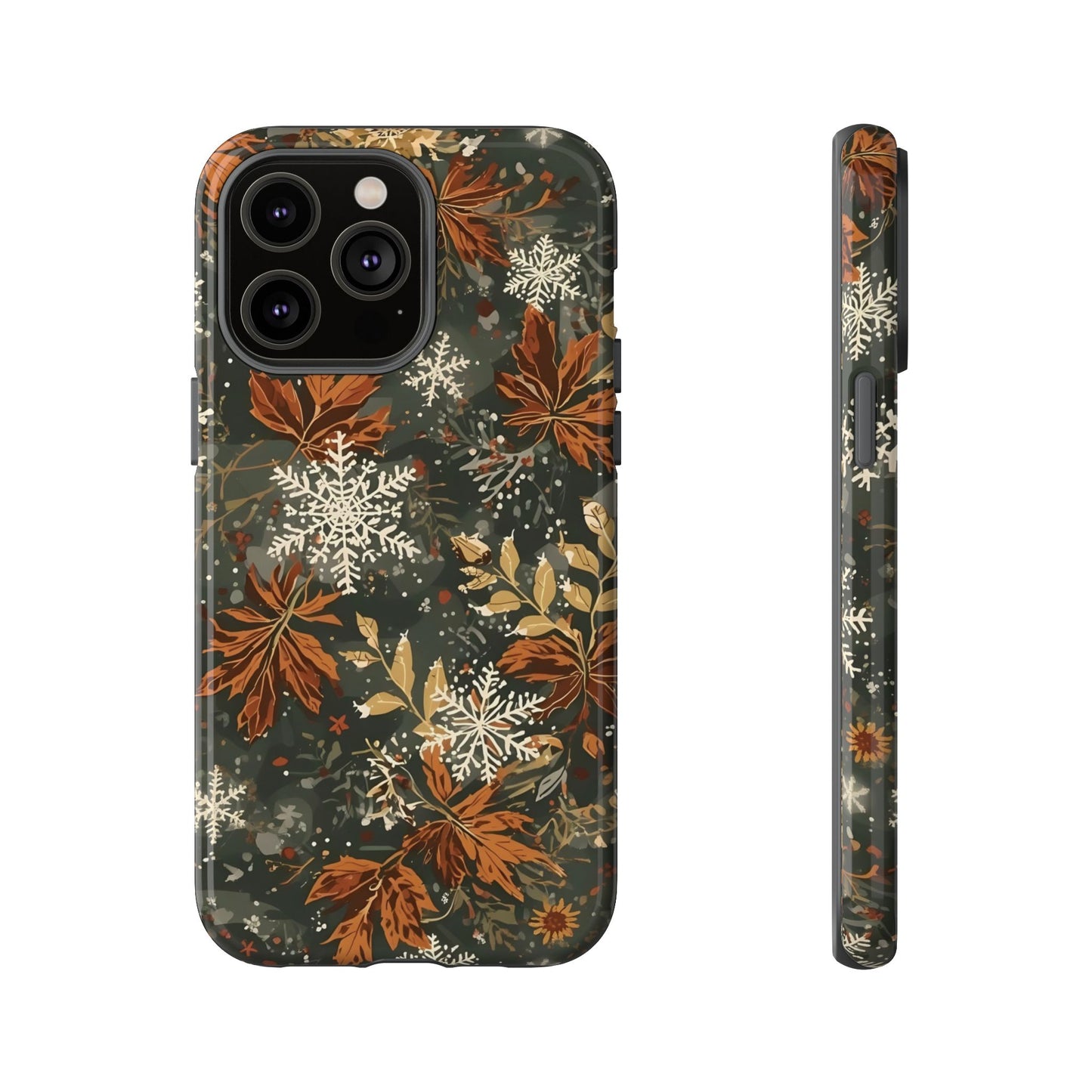 Christmas Phone Case, Autumn Floral Phone Case for Iphone 17, 16, 15, 14, 13, 12, 11 & Samsung