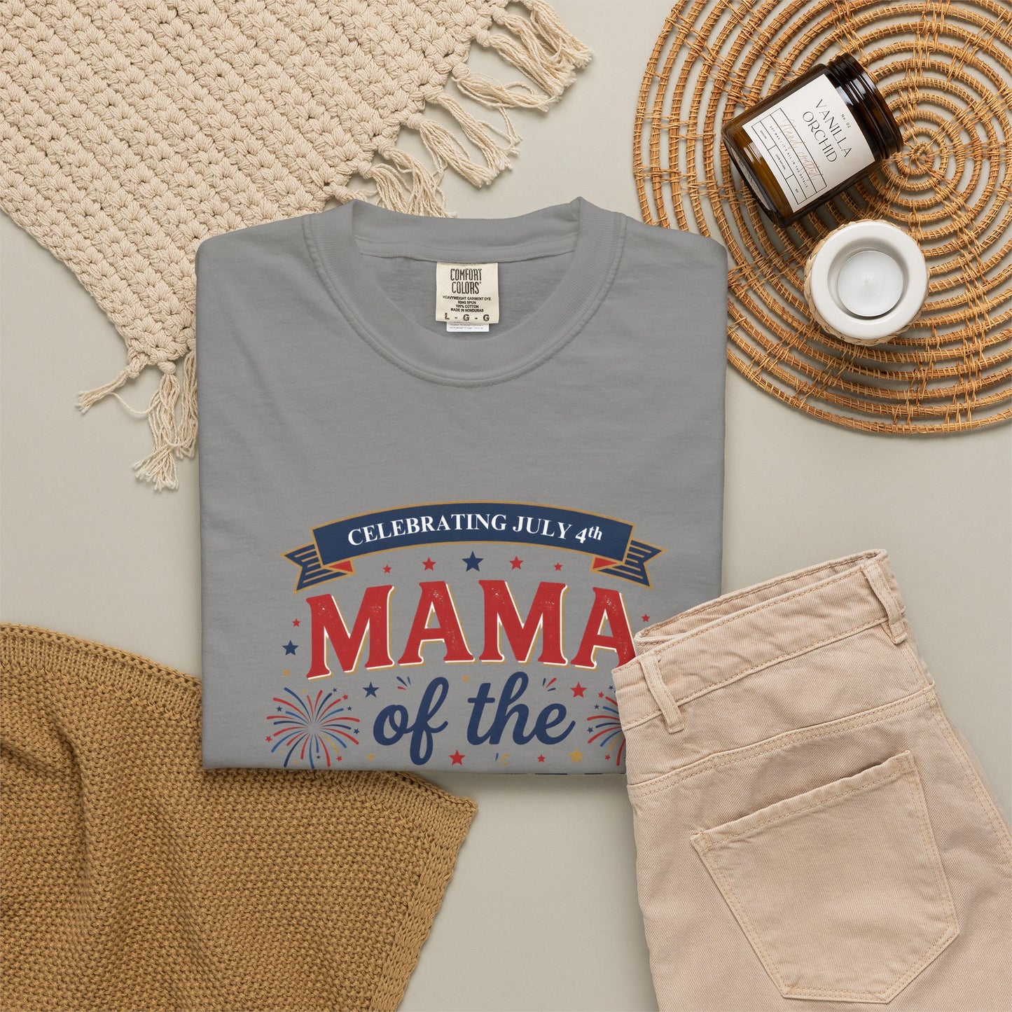 Mama of the Crew T-Shirt — Patriotic 4th of July Tee, Independence Day Shirt
