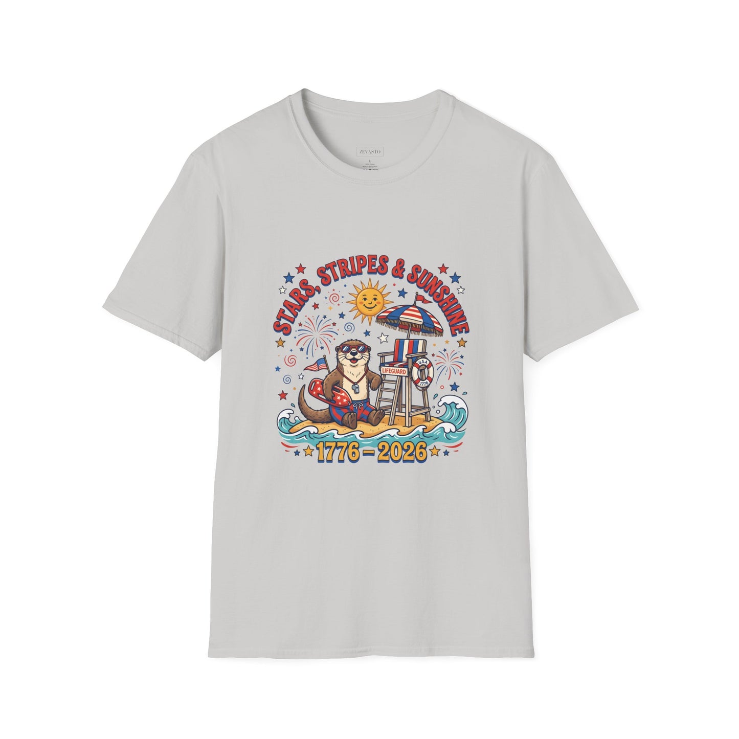Stars, Stripes & Sunshine T-Shirt — Patriotic 1776–2026 Summer Tee, 4th of July Shirt