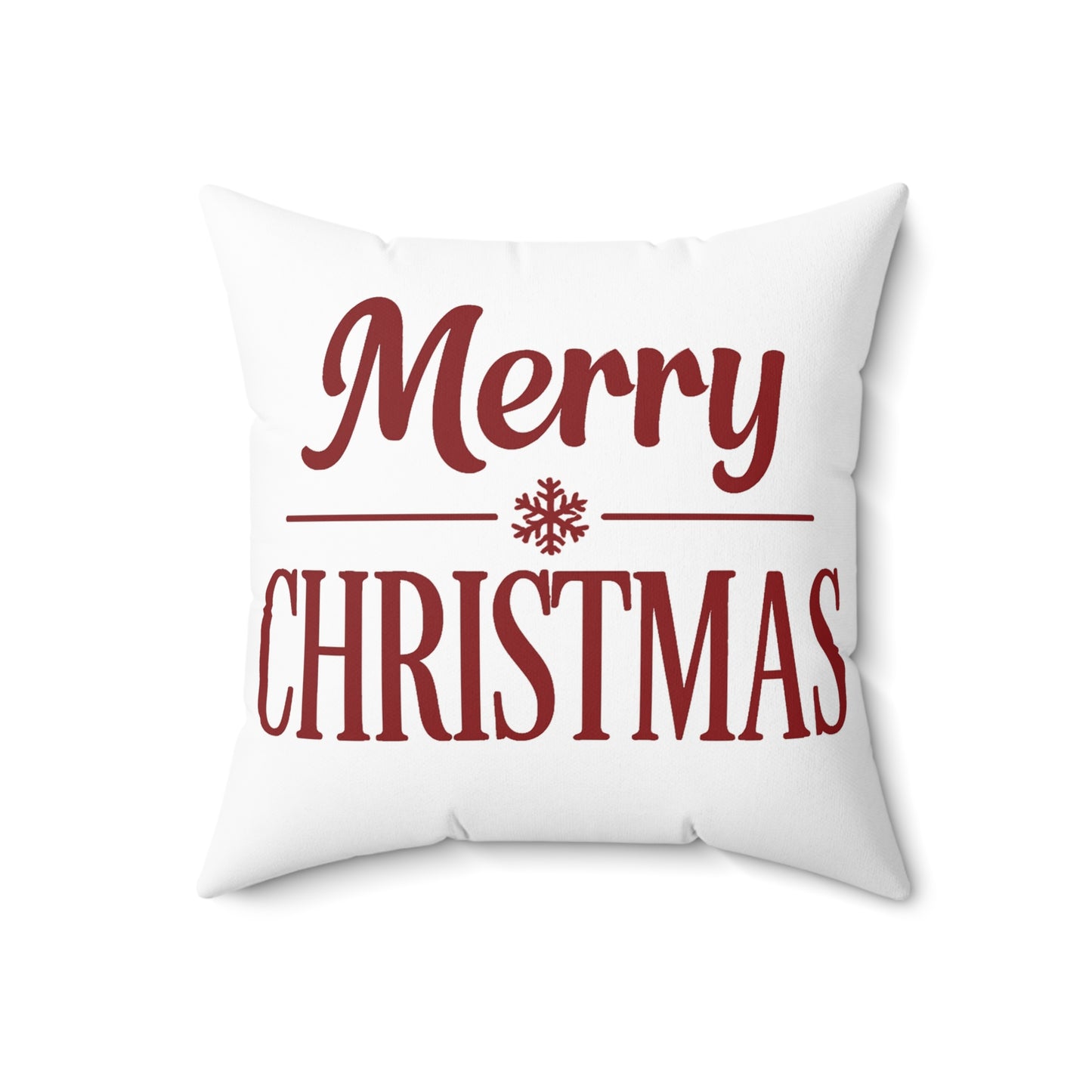 Merry Christmas Decorative Pillow — Festive Holiday Throw Pillow