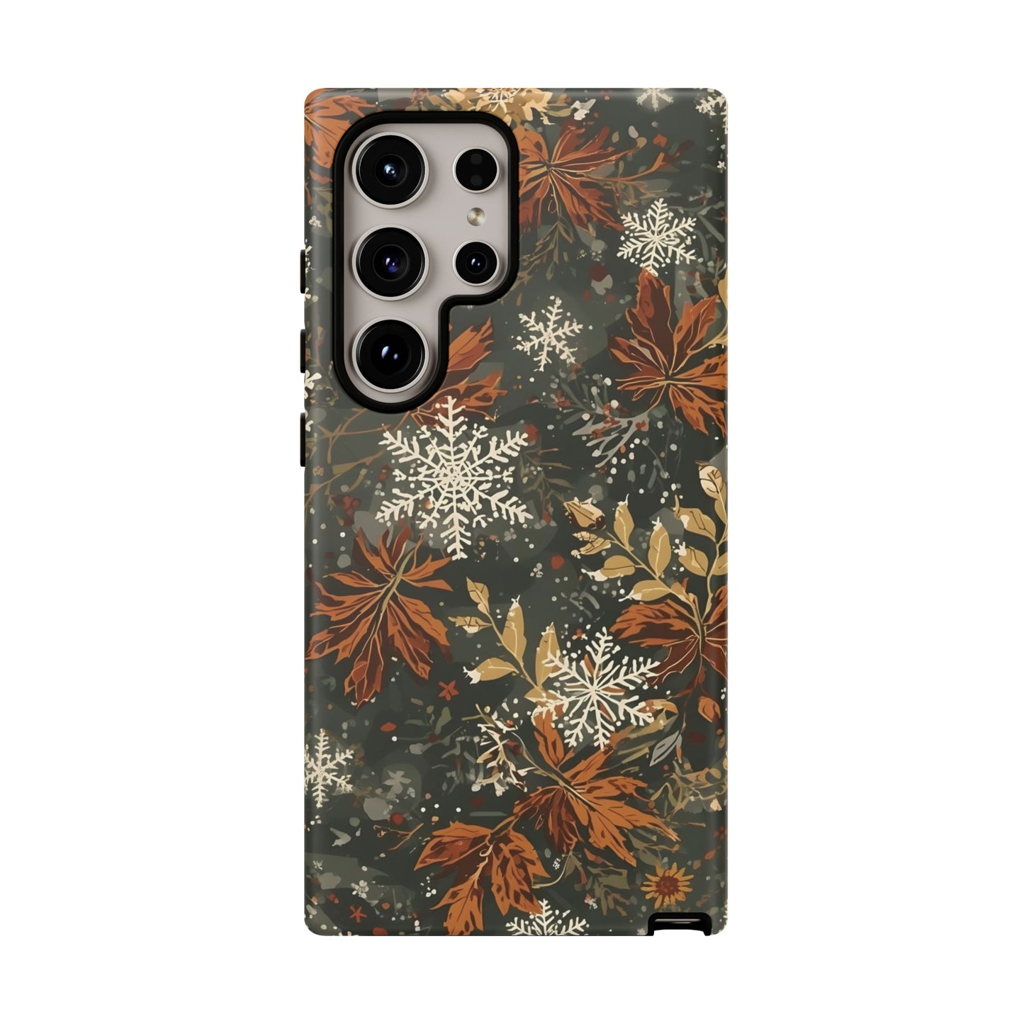 Christmas Phone Case, Autumn Floral Phone Case for Iphone 17, 16, 15, 14, 13, 12, 11 & Samsung