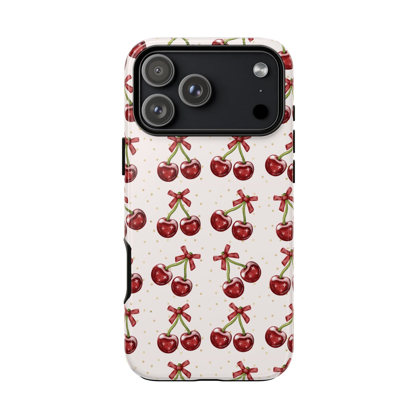 Cherry Pattern Phone Case — Cute Red Cherry Protective Phone Cover