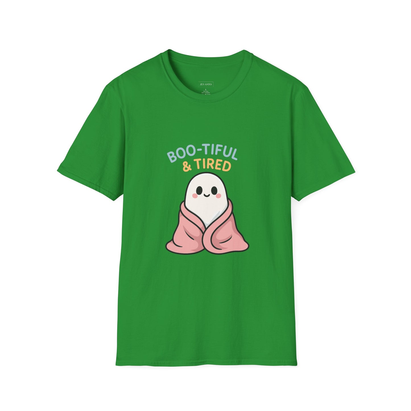 Boo-Tiful & Tired T-Shirt, Halloween-Themed Unisex T-Shirt