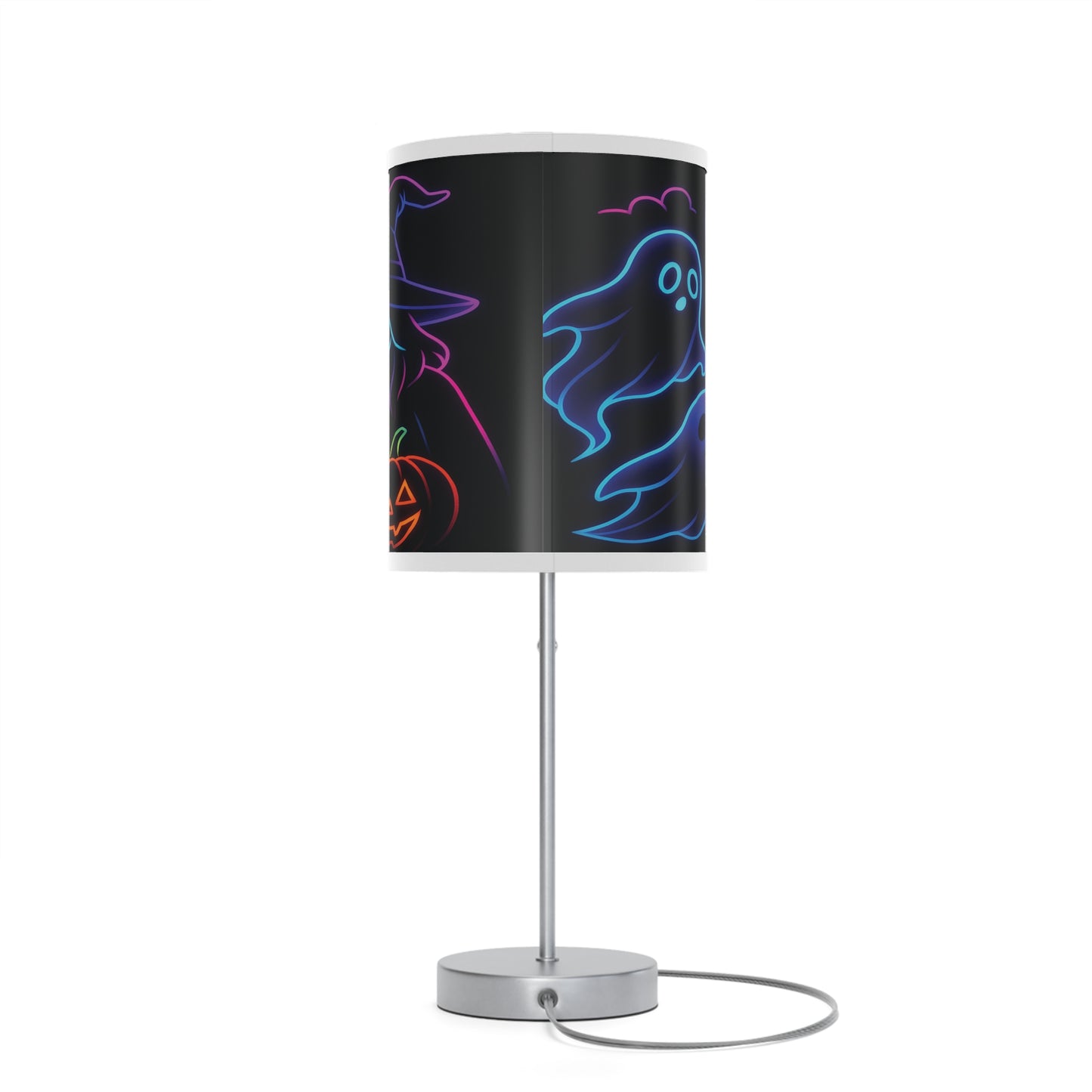 Halloween Themed Table Lamp, Ghosts & Pumpkins Design