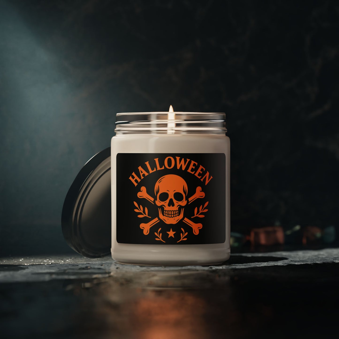 Halloween Skull Scented Soy Candle, 9oz | Spooky Home Decor