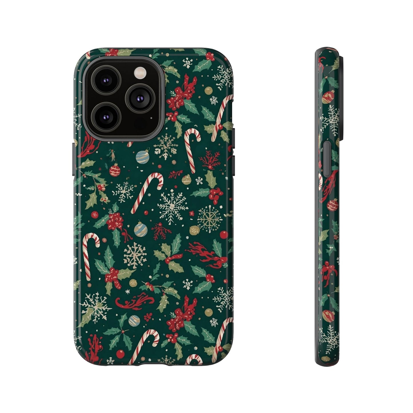 Christmas Phone Case, Festive Phone Case with Holiday Patterns for Iphone 17, 16, 15, 14, 13, 12, 11 & Samsung