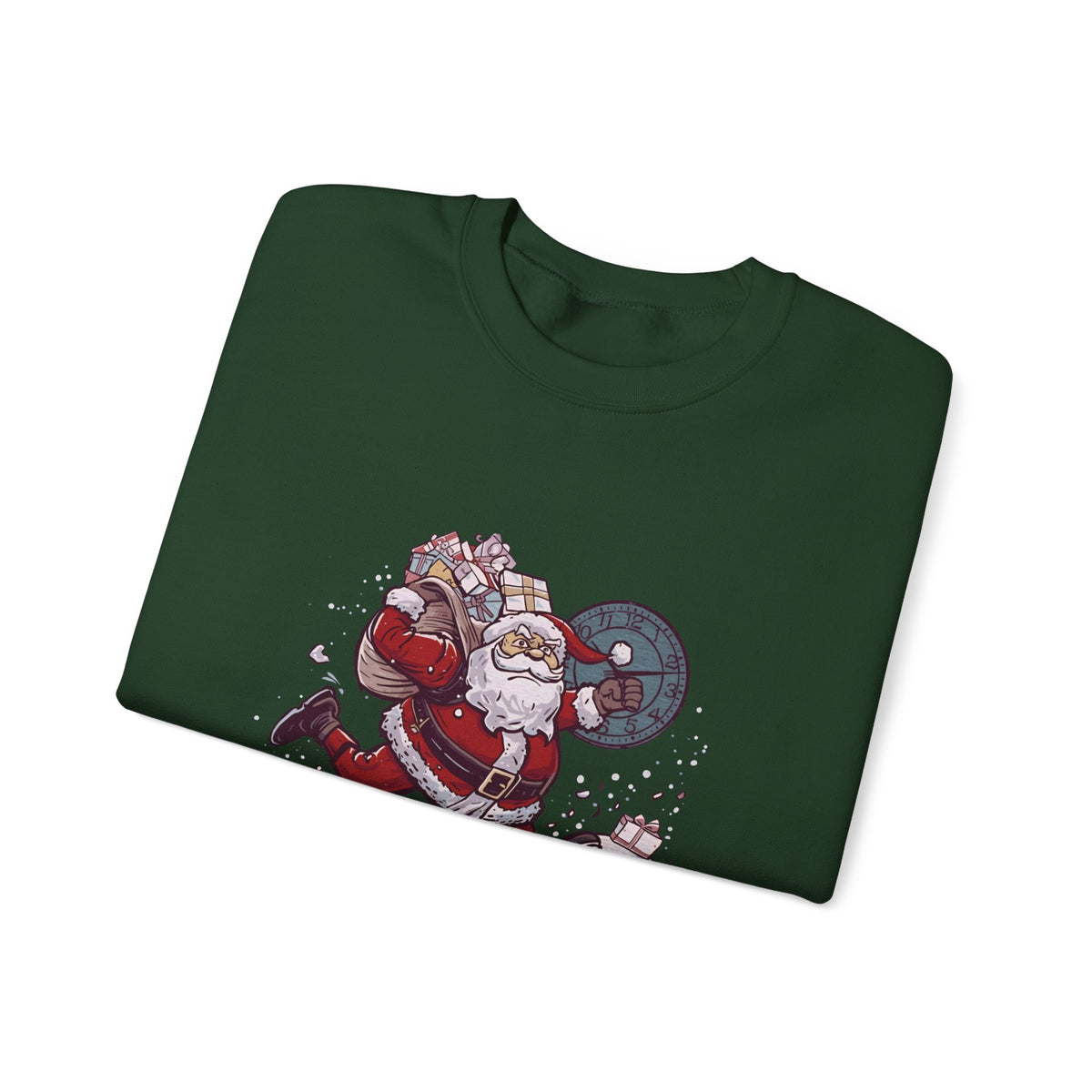Santa Cardio Sweatshirt - Holiday Funny Gift, Christmas Apparel, Unisex Crewneck, Santa Workout