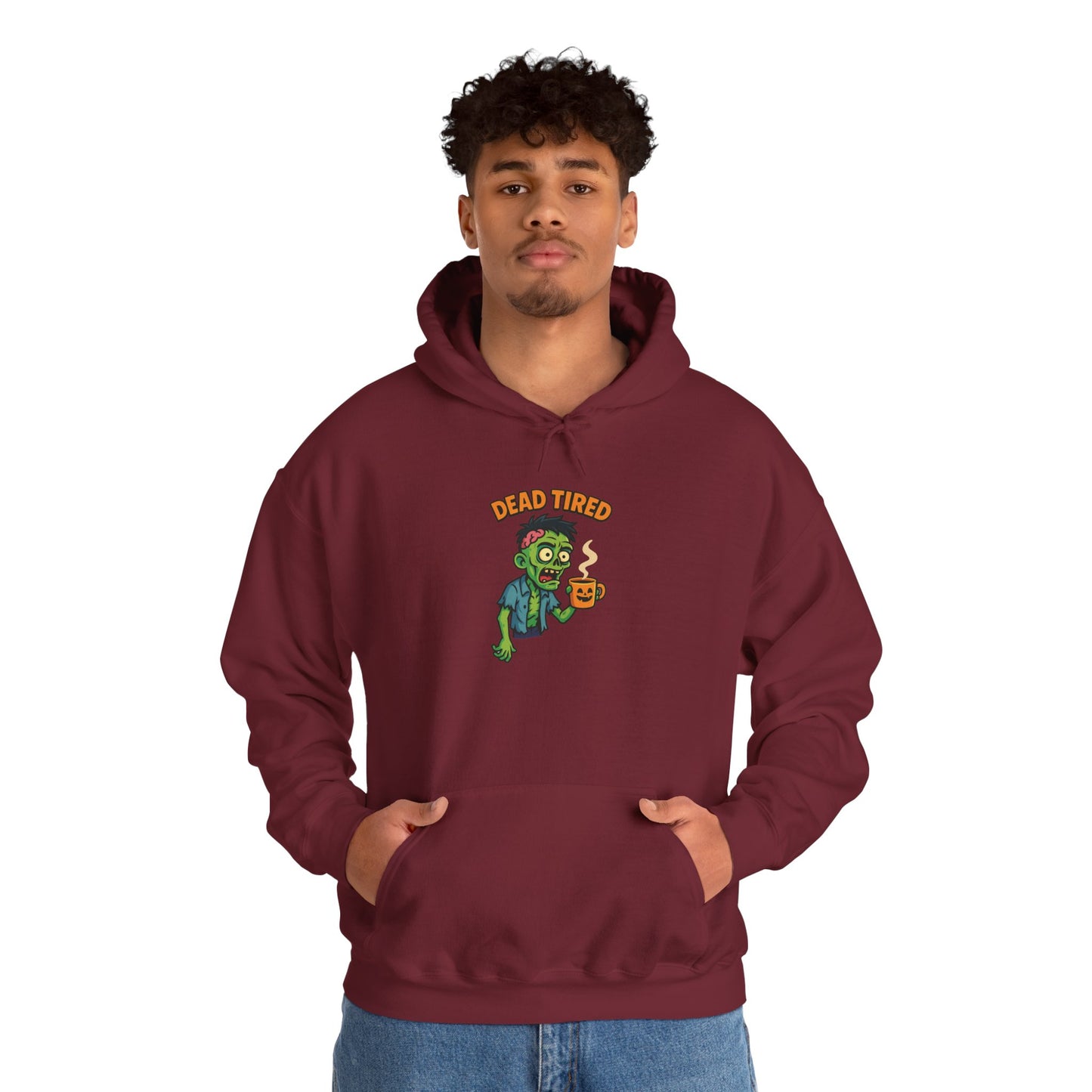 Zombie Themed Unisex Hoodie, Cozy Halloween Sweatshirt, Spooky Season Apparel