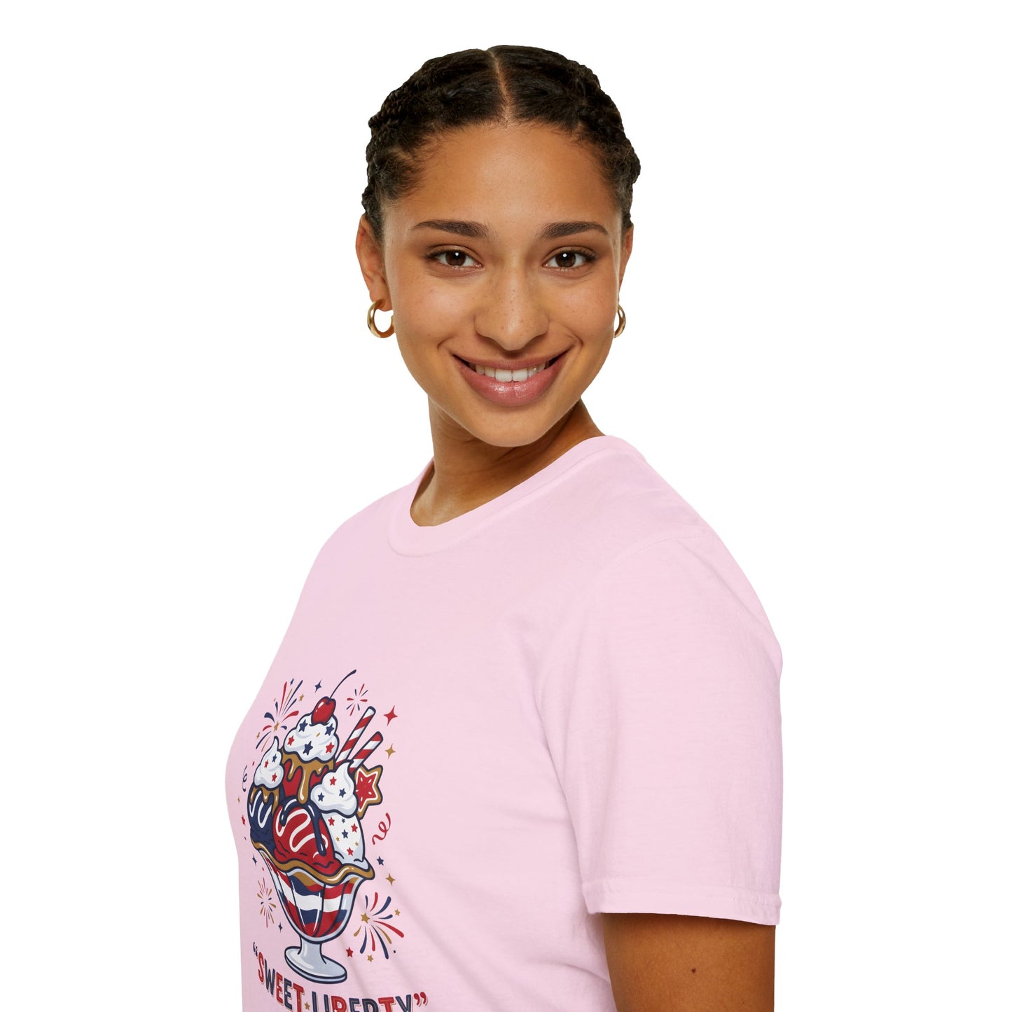 Sweet Liberty Ice Cream T-Shirt — Patriotic 4th of July Sundae Tee