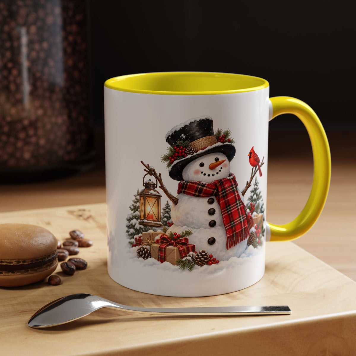 Snowman Christmas Coffee Mug – Festive Holiday Accent Mug (11 oz)