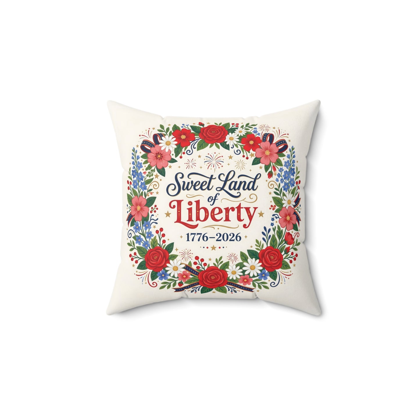 Sweet Land of Liberty, Decorative Pillow, Patriotic Home Decor, 4th of July Pillow
