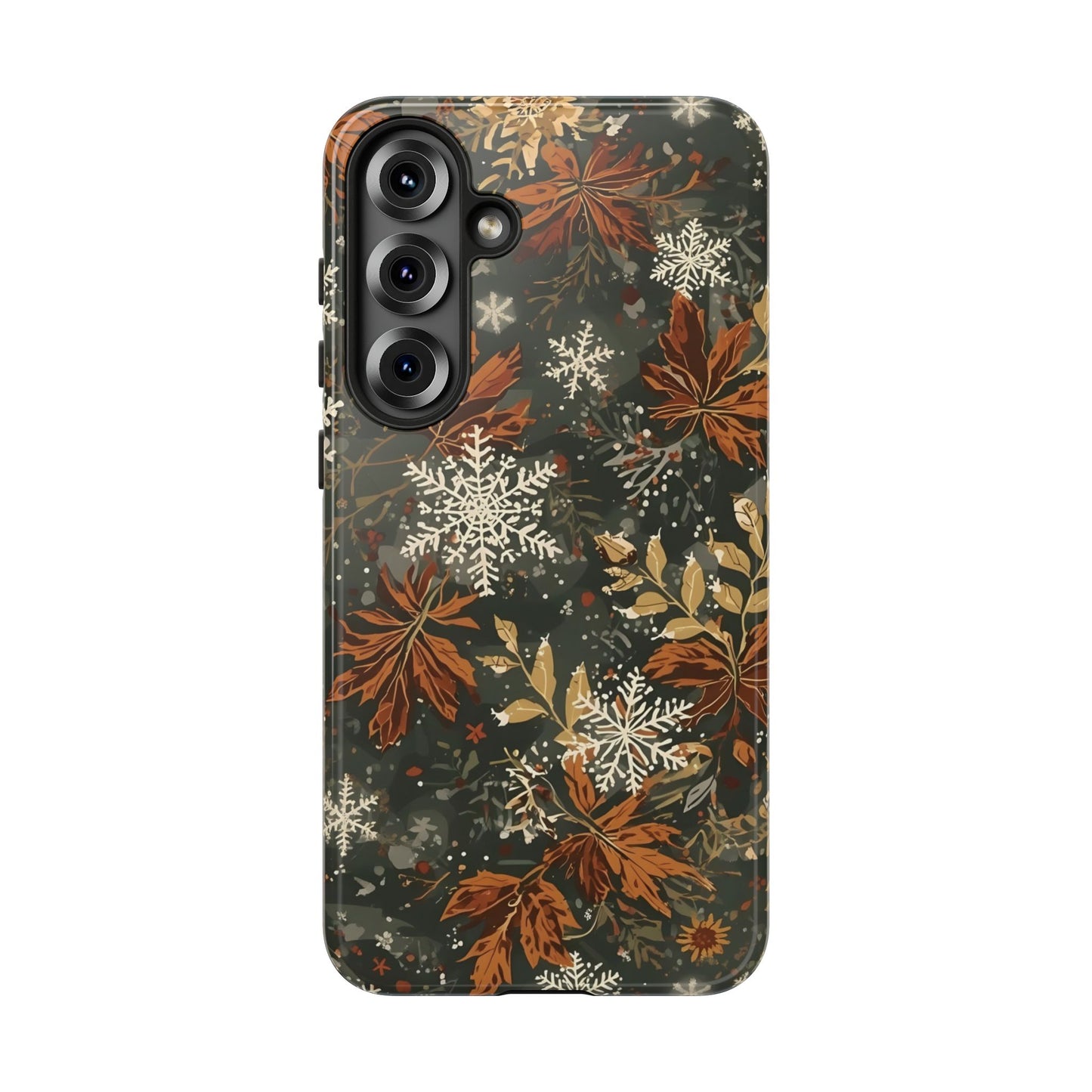 Christmas Phone Case, Autumn Floral Phone Case for Iphone 17, 16, 15, 14, 13, 12, 11 & Samsung