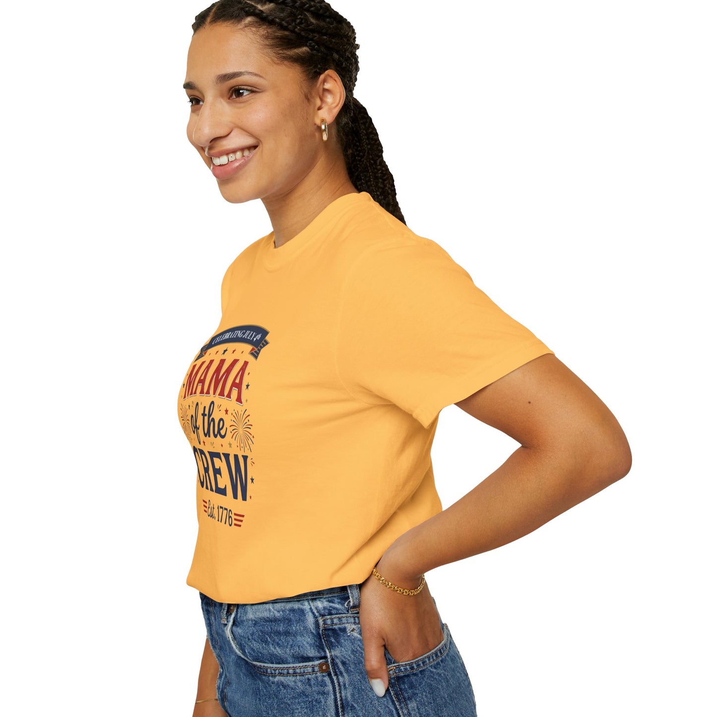 Mama of the Crew T-Shirt — Patriotic 4th of July Tee, Independence Day Shirt