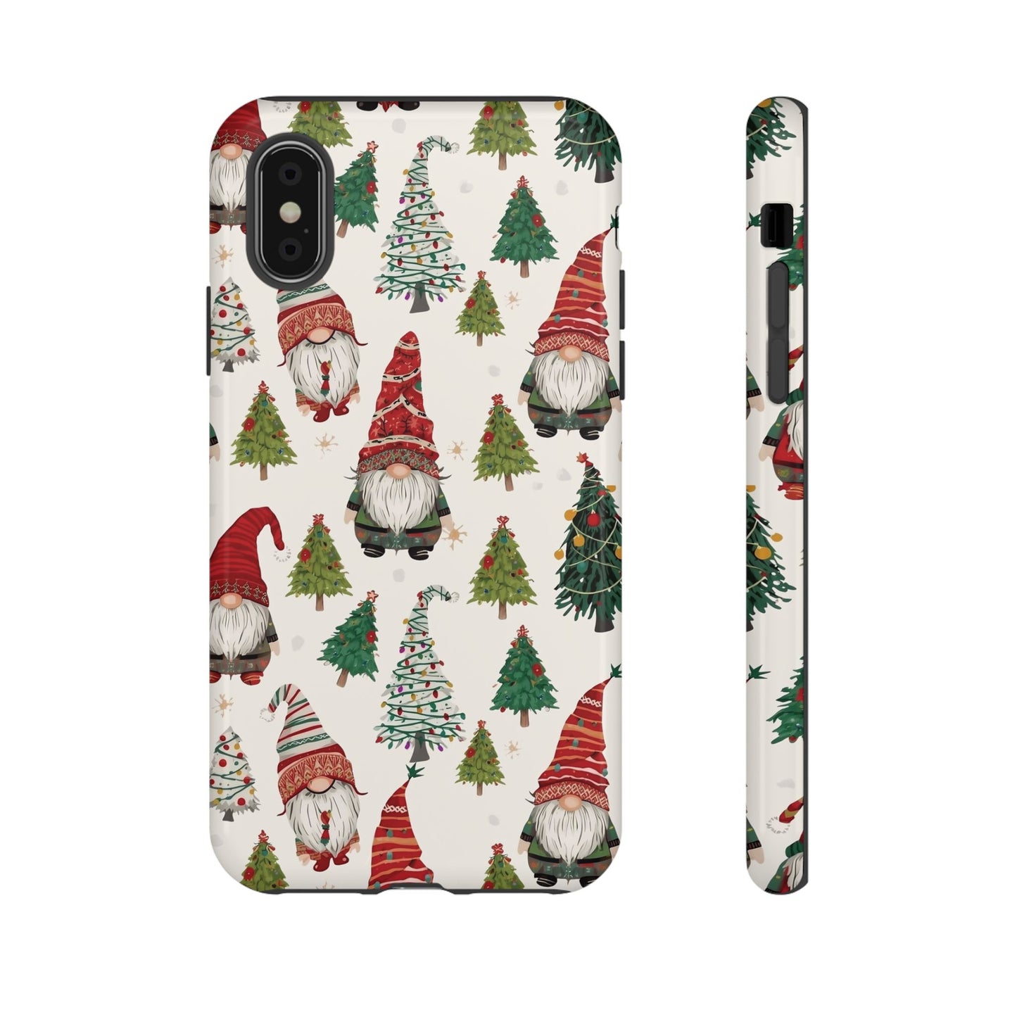 Christmas Gnome Phone Case, Dual Layer Phone Case for Iphone 17, 16, 15, 14, 13, 12, 11 & Samsung