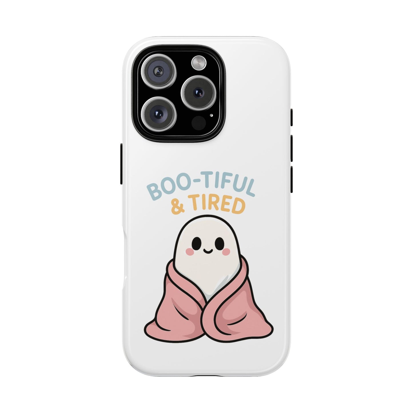 Boo-tiful & Tired Phone Case, Halloween-Themed Design