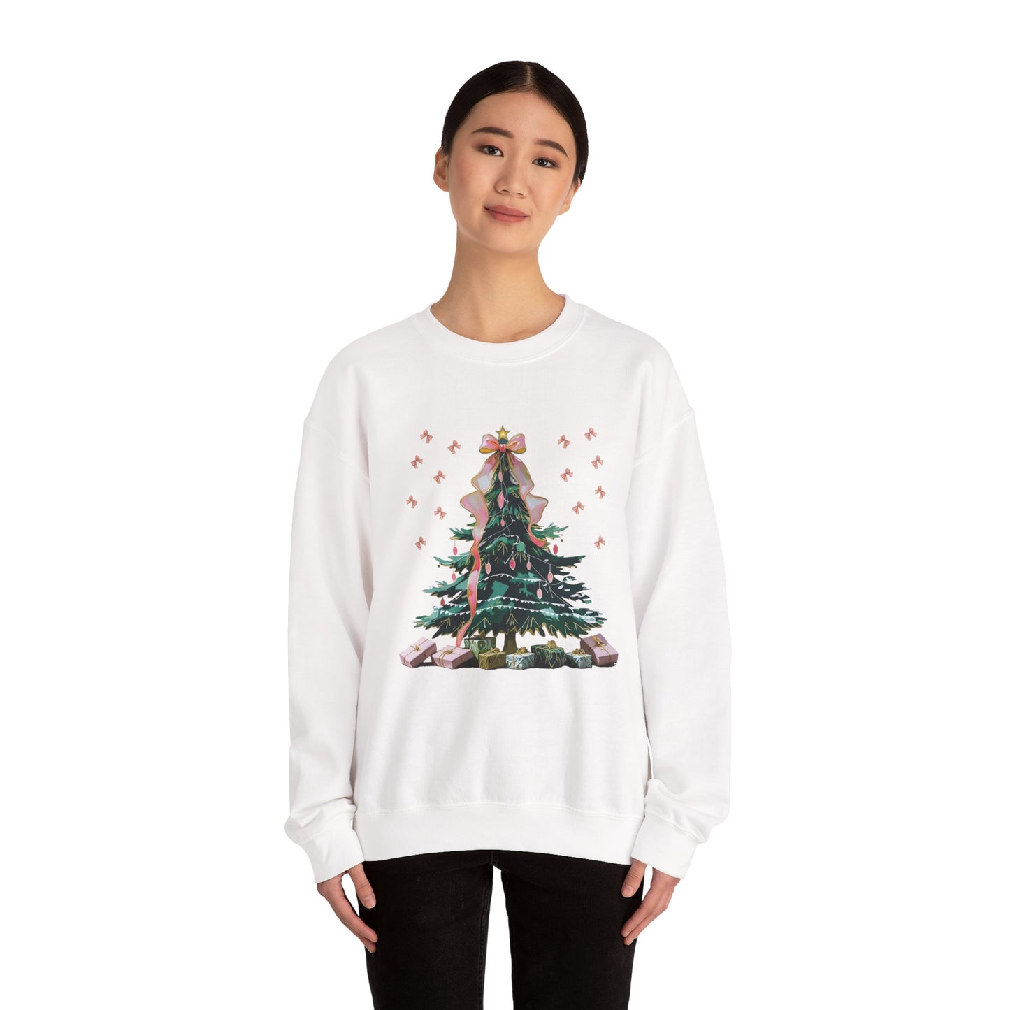 Christmas Tree Sweatshirt | Cozy Holiday Sweatshirt, Unisex Crewneck, Festive Apparel