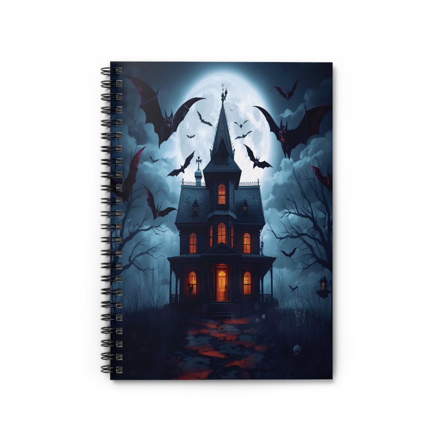 Haunted House Spiral Notebook - Perfect for Halloween