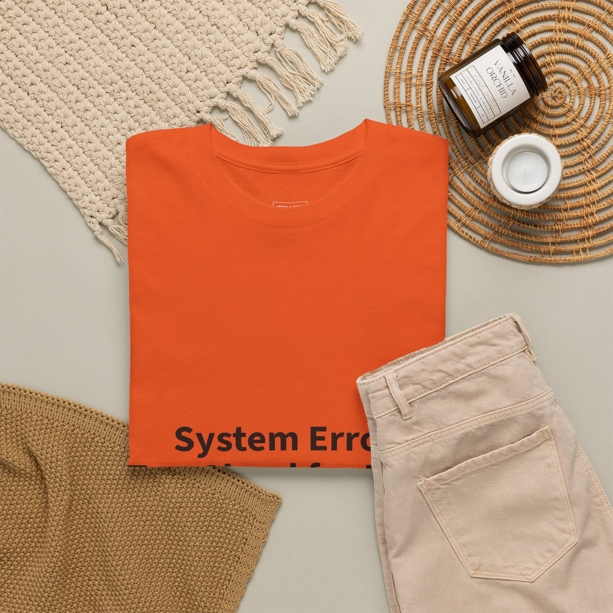 System Error Tee - Unisex Heavy Cotton Shirt, Perfect for Halloween, Geeky Fun