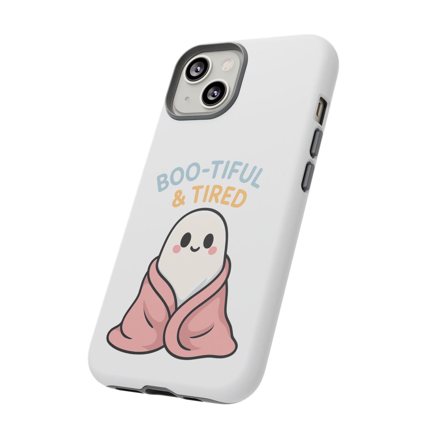 Boo-tiful & Tired Phone Case, Halloween-Themed Design