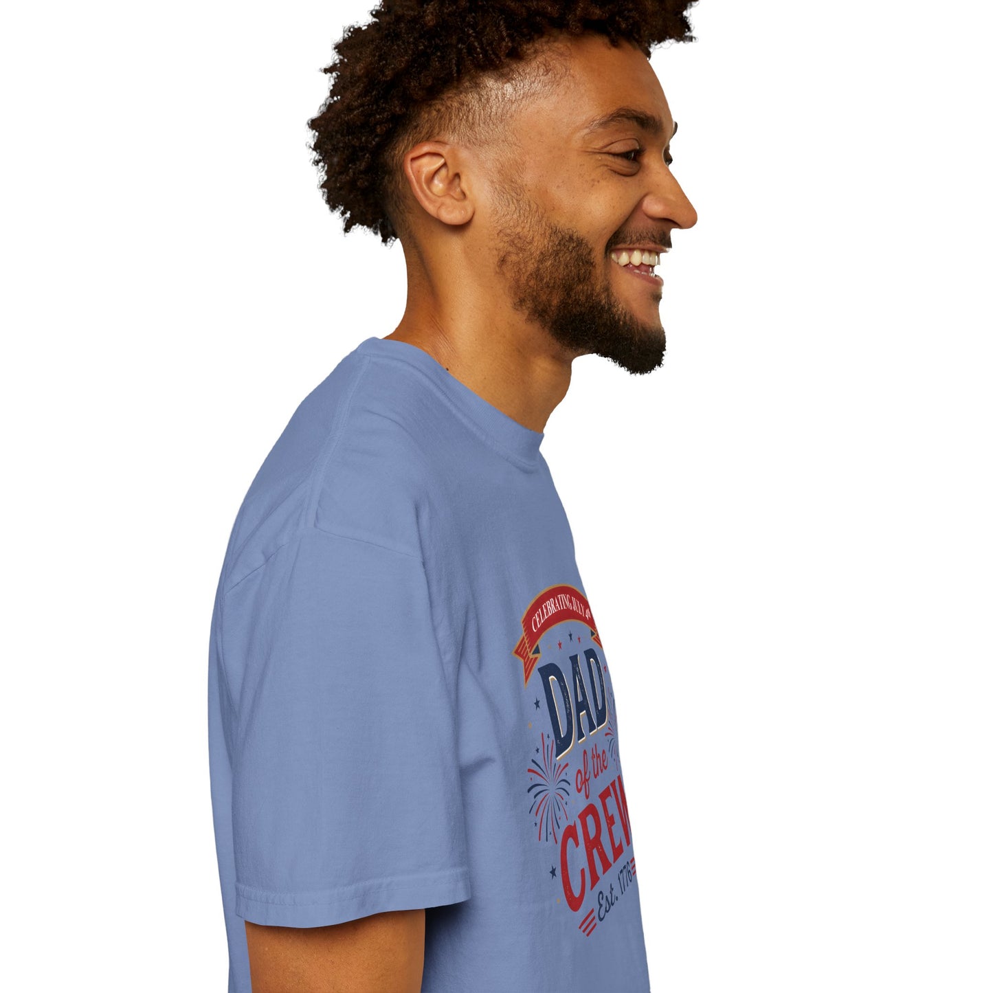 Dad of the Crew T-Shirt — Patriotic 4th of July Tee, Independence Day Shirt