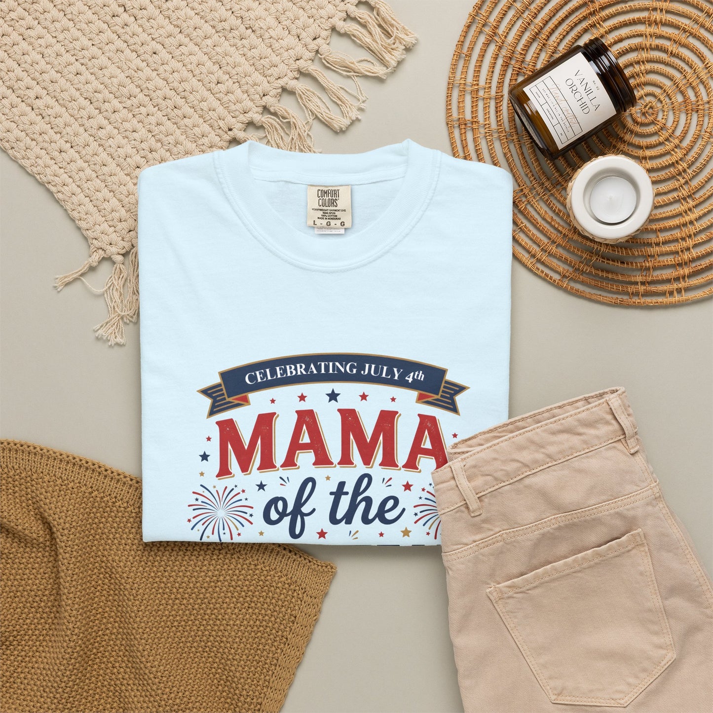 Mama of the Crew T-Shirt — Patriotic 4th of July Tee, Independence Day Shirt