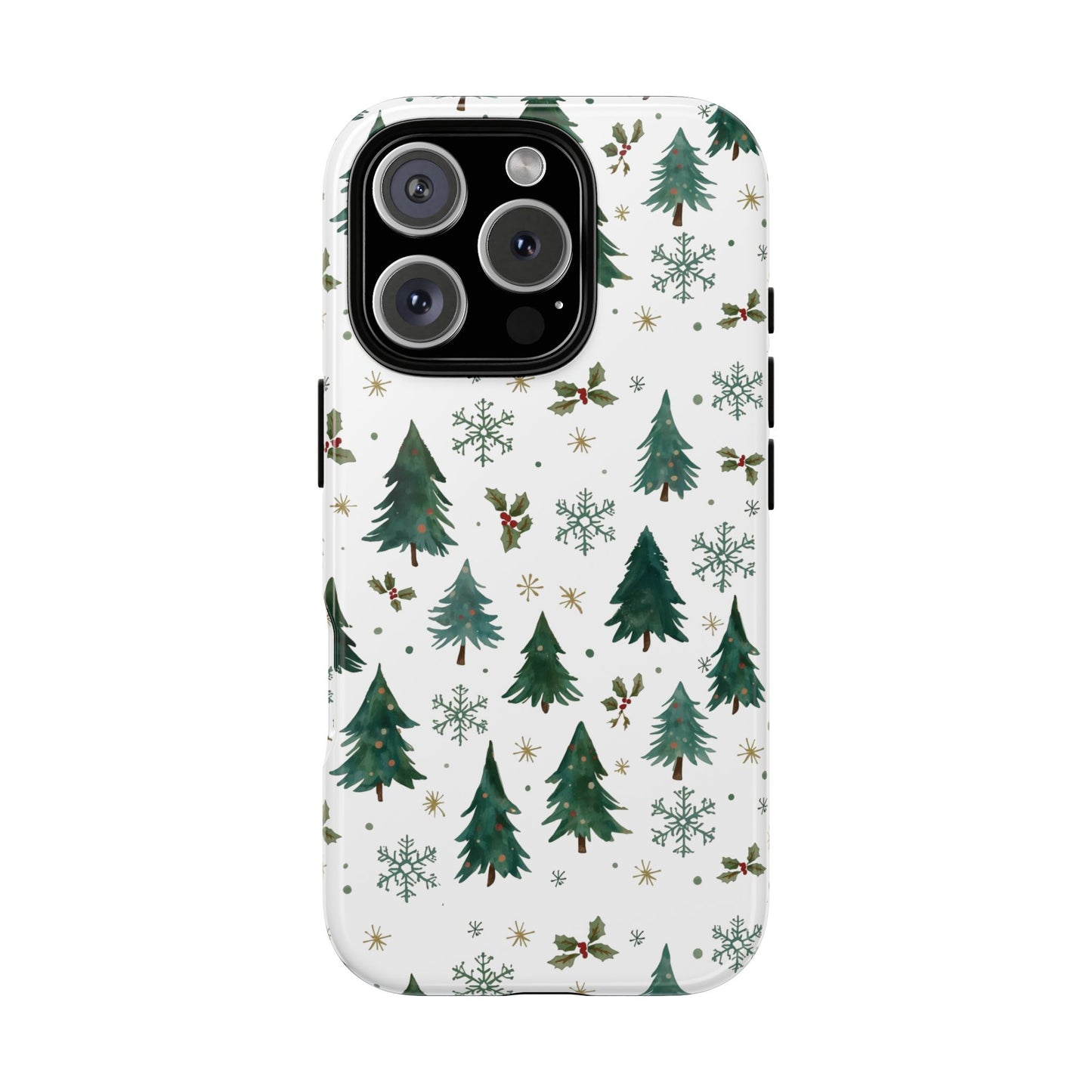 Winter Forest Phone Case, Christmas-Themed Dual Layer Phone Case for Iphone 17, 16, 15 & Samsung