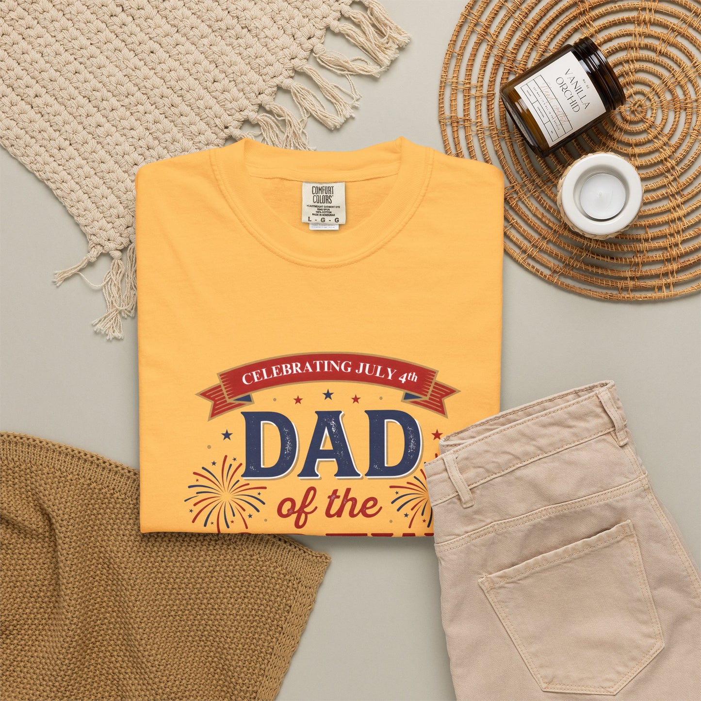 Dad of the Crew T-Shirt — Patriotic 4th of July Tee, Independence Day Shirt