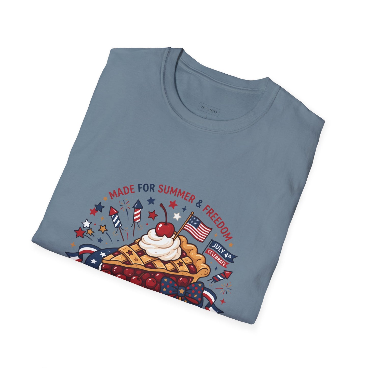 Sweet Land of Liberty Pie T-Shirt — Patriotic 4th of July Dessert Graphic Tee