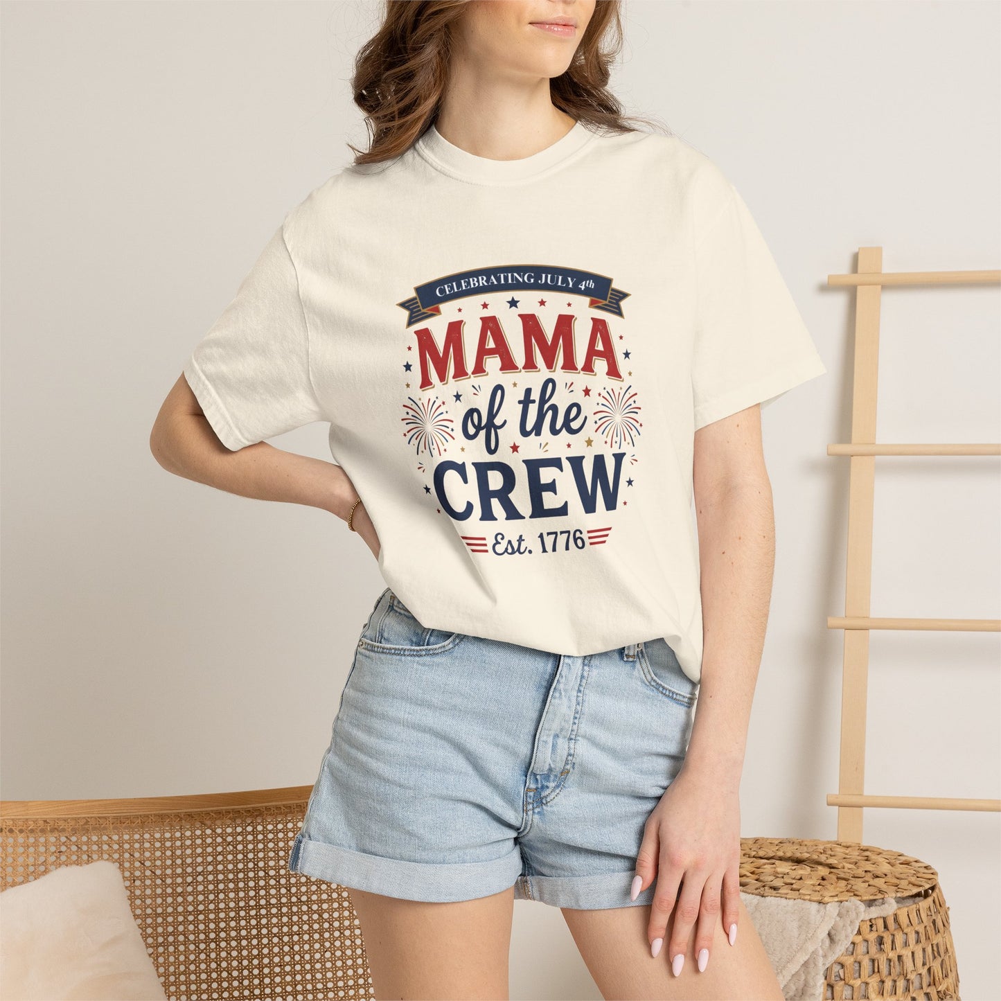 Mama of the Crew T-Shirt — Patriotic 4th of July Tee, Independence Day Shirt