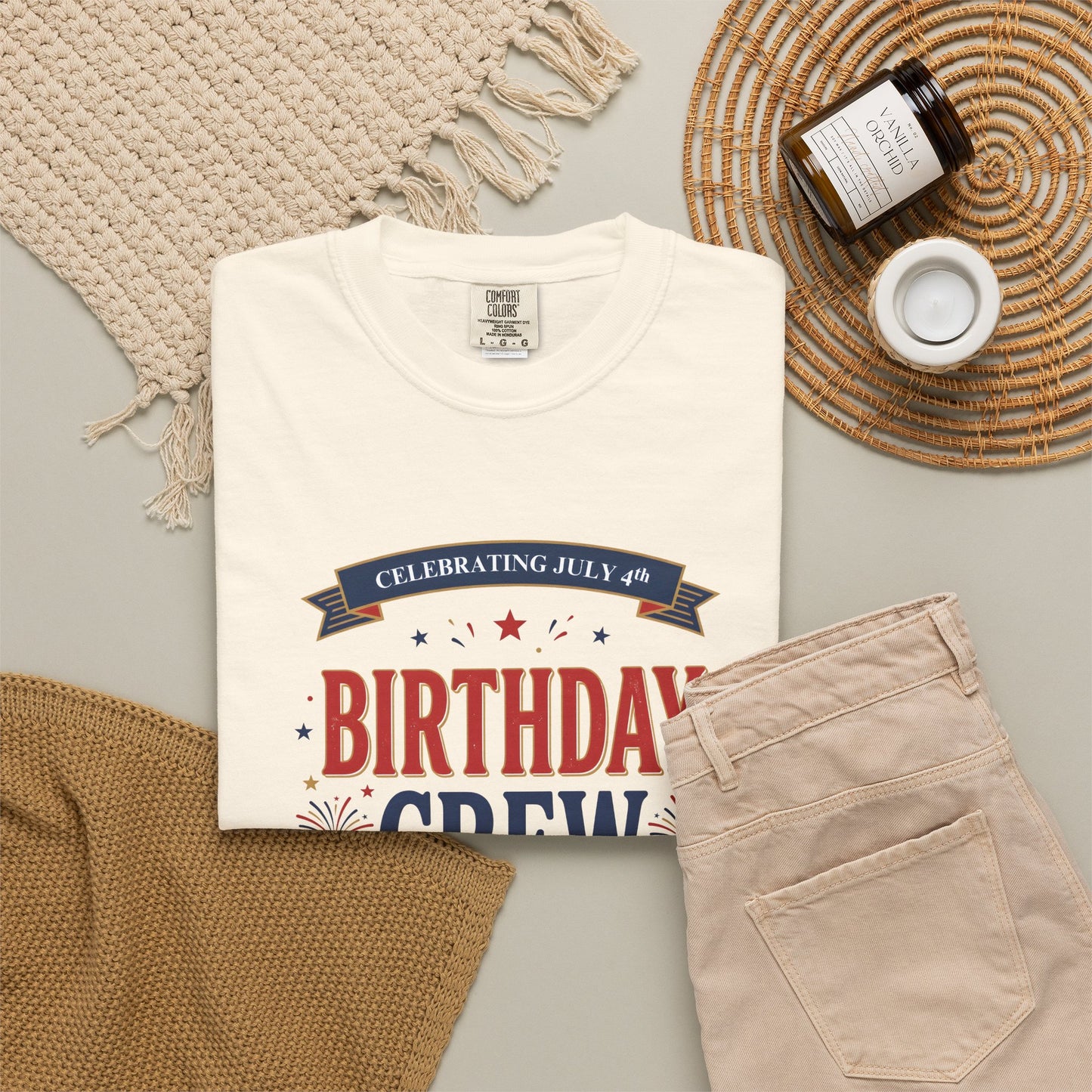 Birthday Crew T-Shirt — Patriotic Celebration Tee, 4th of July Shirt, Independence Day Gift