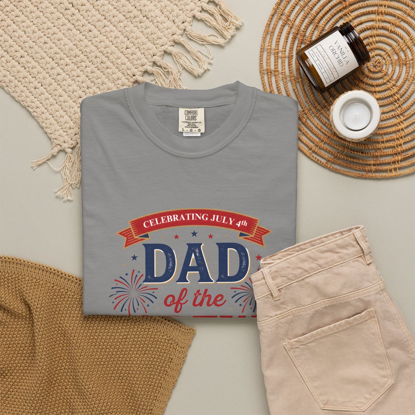 Dad of the Crew T-Shirt — Patriotic 4th of July Tee, Independence Day Shirt