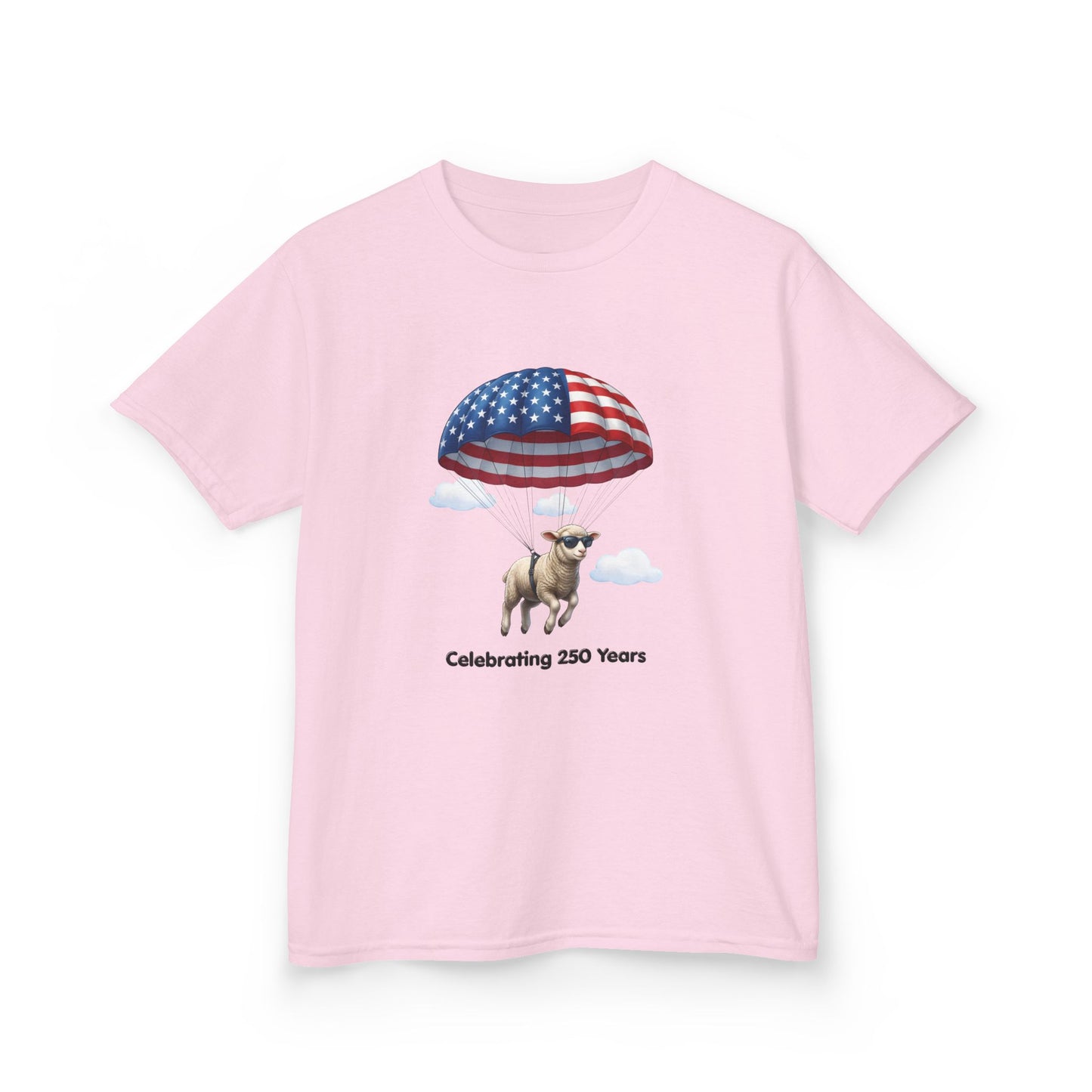 Kids T-Shirt - Celebrating 250 Years Parachuting Sheep