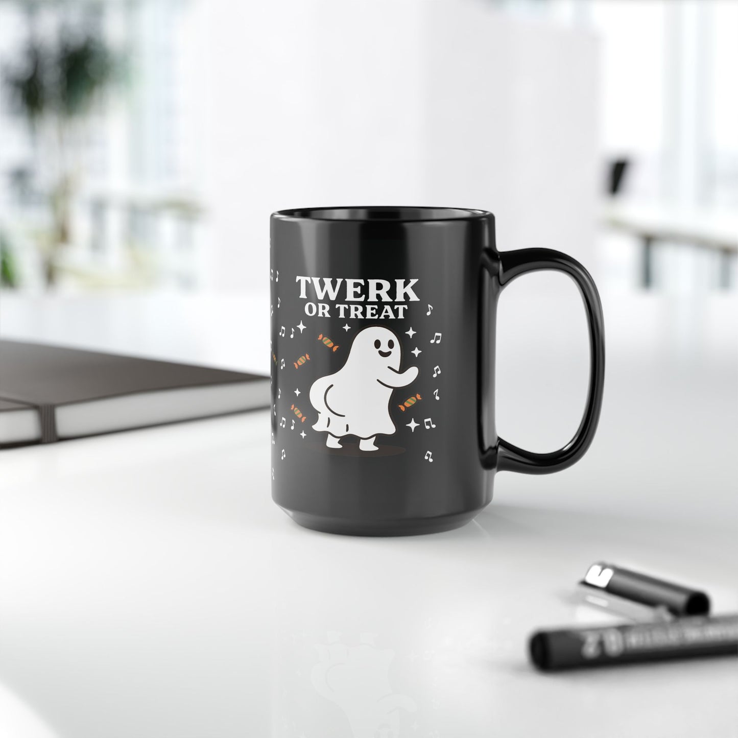 Halloween Twerk or Treat Mug, Funny Ghost Coffee Cup, Spooky Mug, Unique Halloween Decor