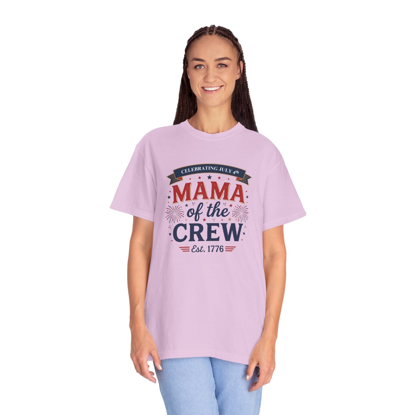 Mama of the Crew T-Shirt — Patriotic 4th of July Tee, Independence Day Shirt