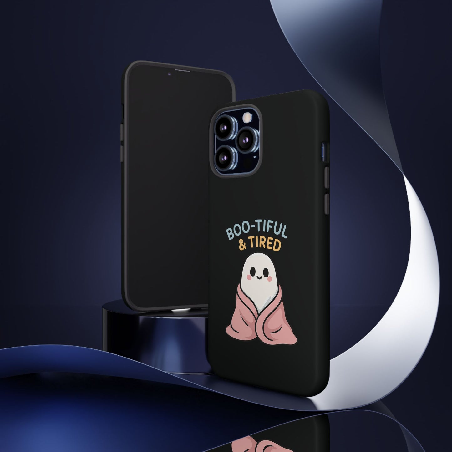 Boo-tiful & Tired Phone Case, Halloween-Themed Design