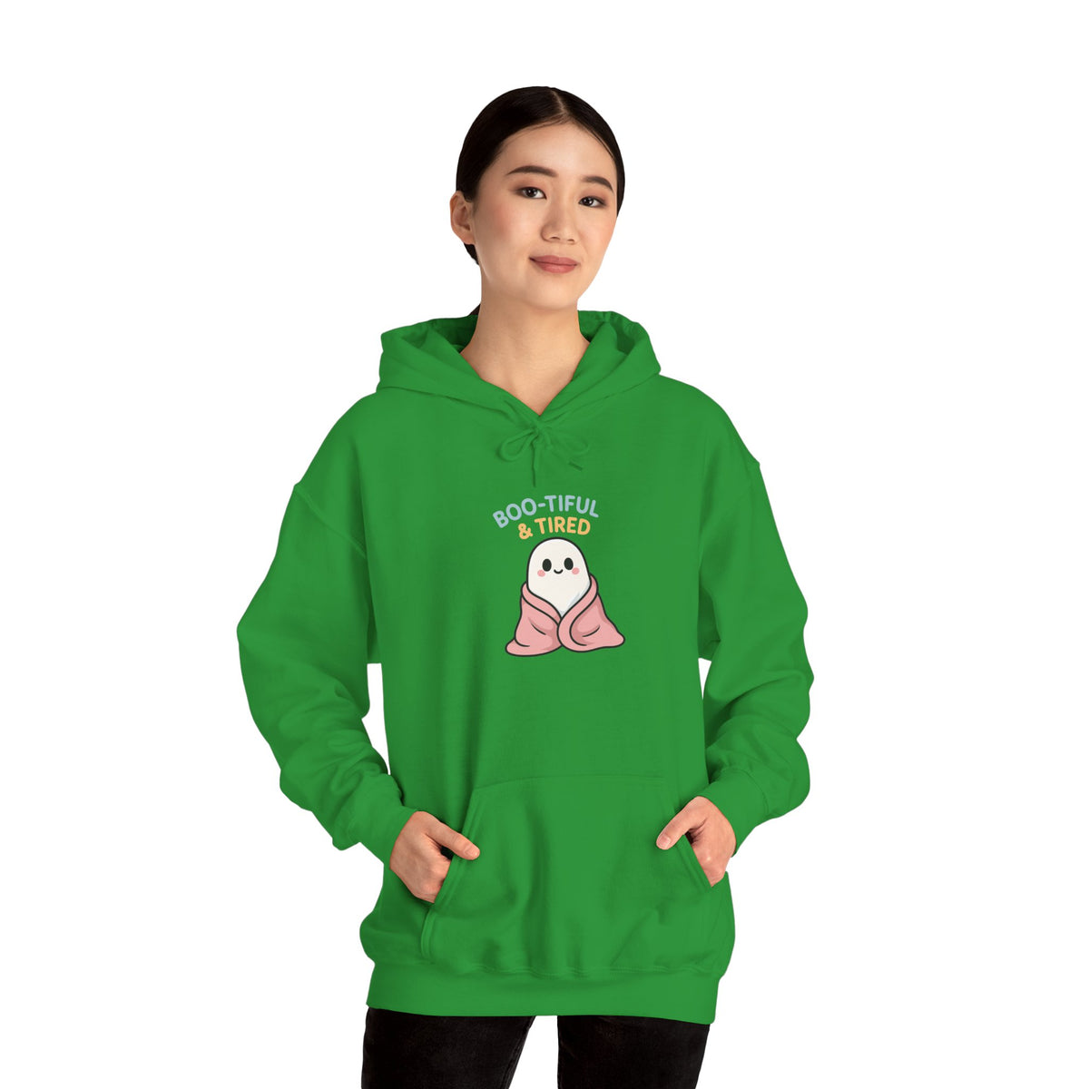 Boo-tiful Ghost Halloween Hoodie, Cute-Cozy Fall Vibes