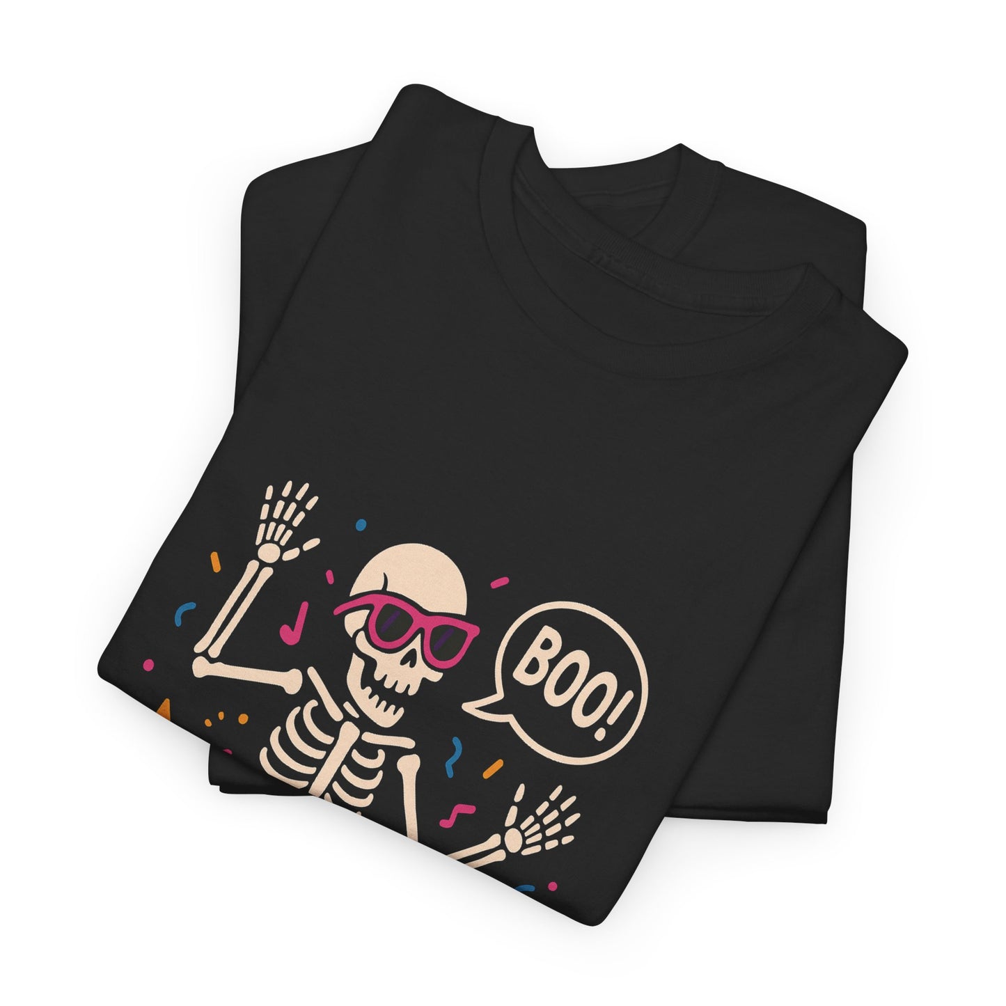 Halloween Skeleton Tee, Unisex Graphic Tee, Spooky Fun Shirt