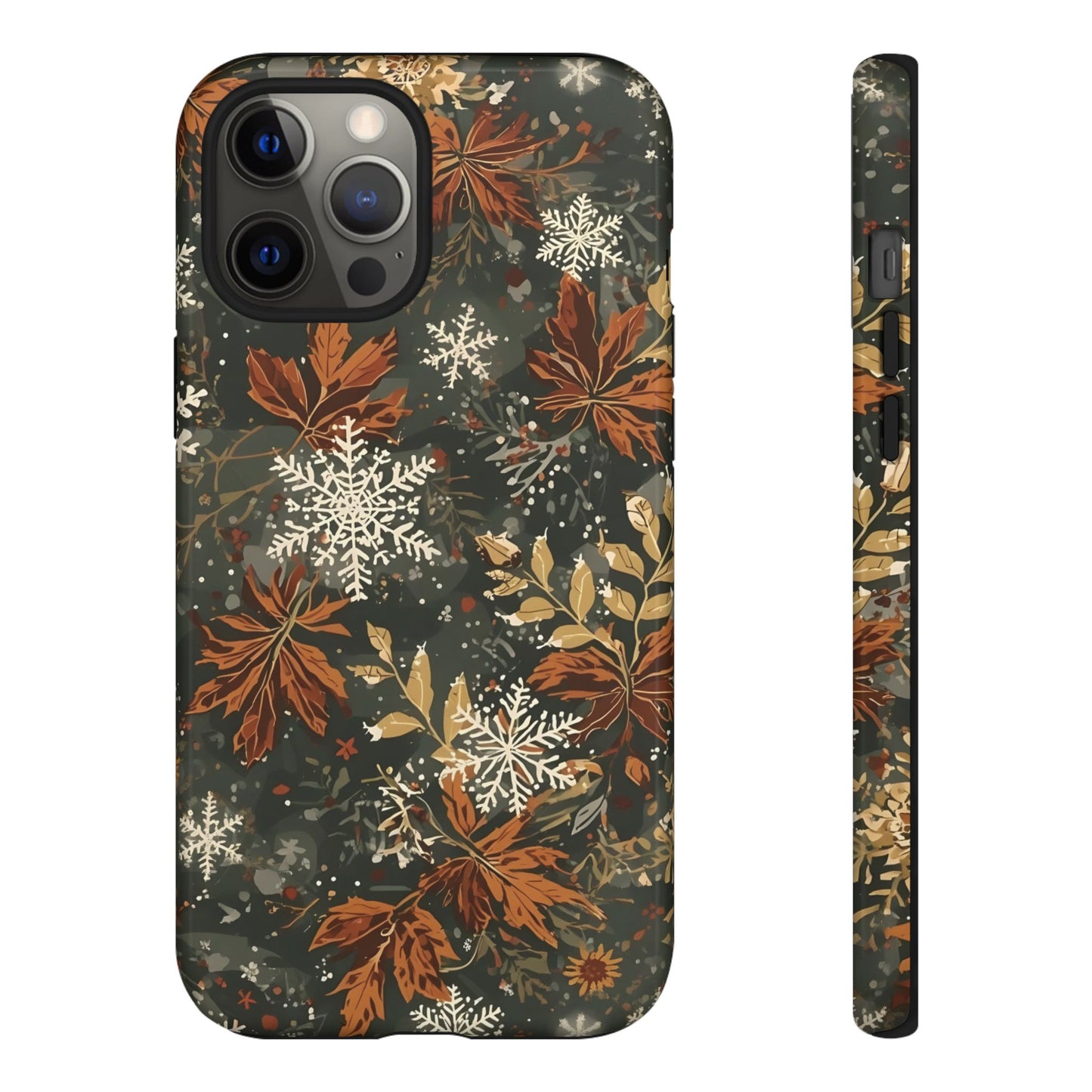 Christmas Phone Case, Autumn Floral Phone Case for Iphone 17, 16, 15, 14, 13, 12, 11 & Samsung