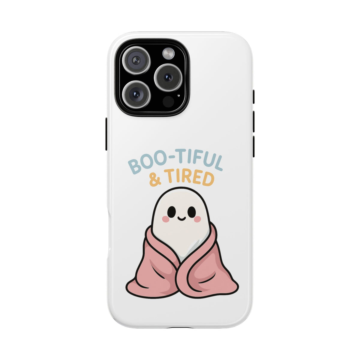 Boo-tiful & Tired Phone Case, Halloween-Themed Design