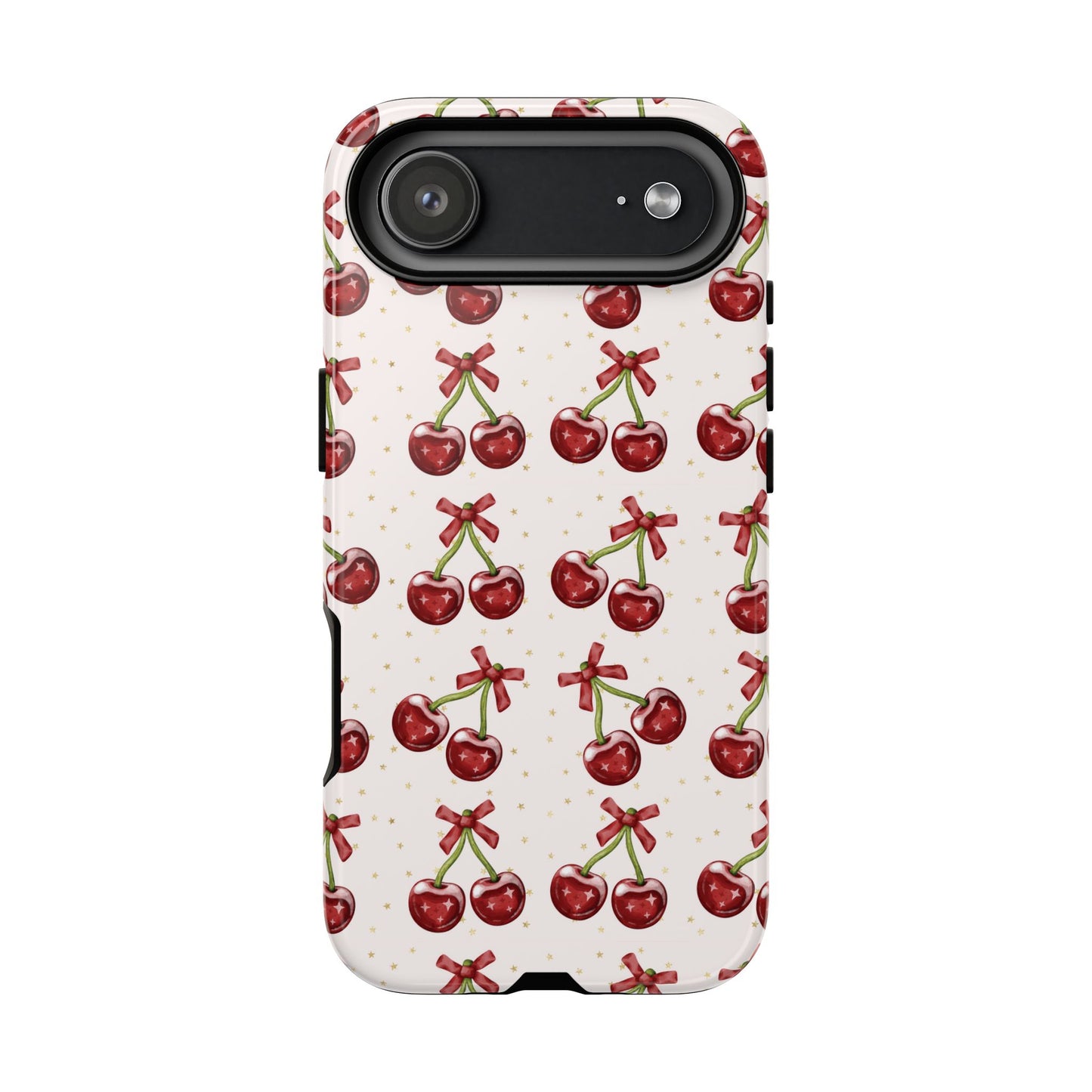 Cherry Pattern Phone Case — Cute Red Cherry Protective Phone Cover