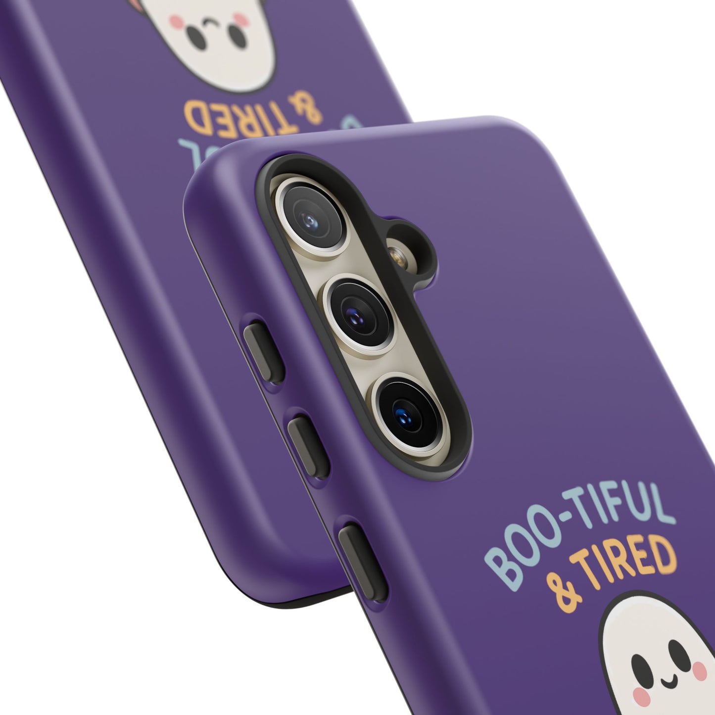 Boo-Tiful & Tired Phone Case, Halloween-Themed Design