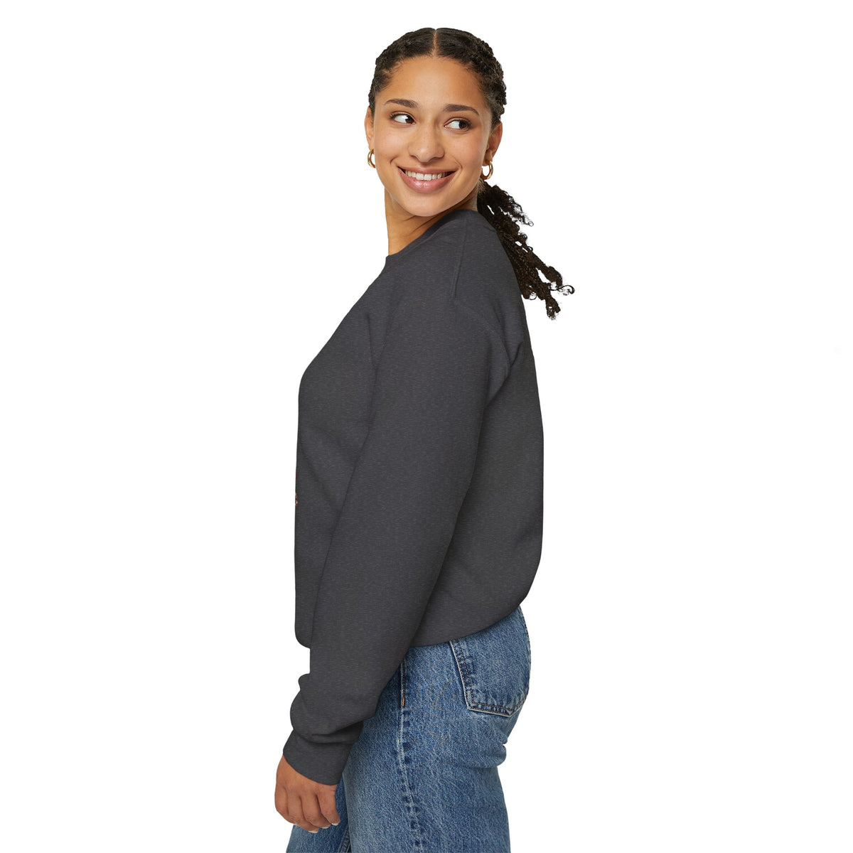 Cinnamon & Pine Crewneck Sweatshirt — Cozy Holiday Lantern Design Sweatshirt