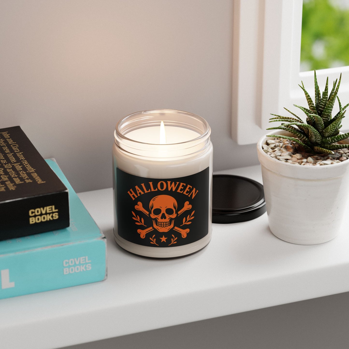 Halloween Skull Scented Soy Candle, 9oz | Spooky Home Decor