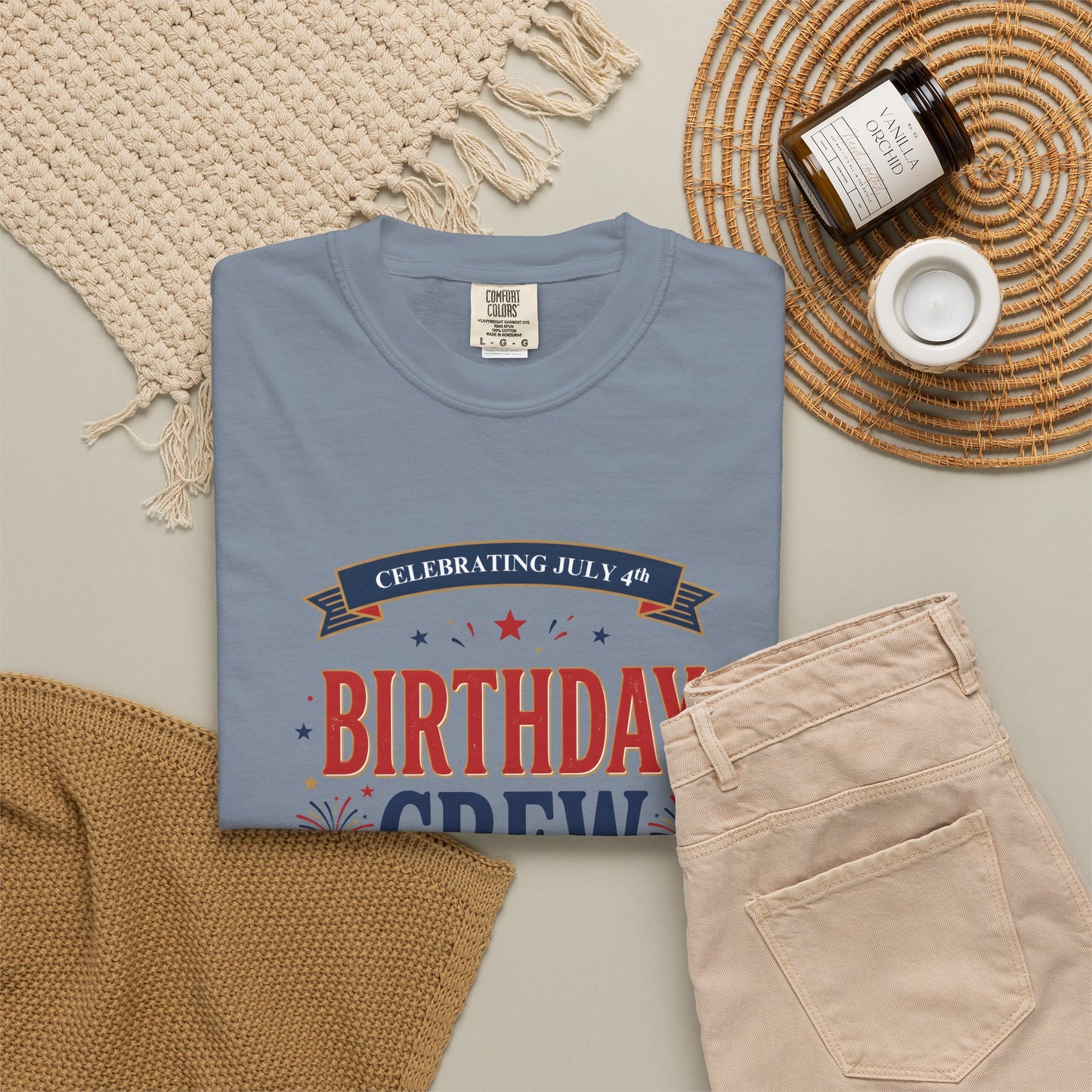Birthday Crew T-Shirt — Patriotic Celebration Tee, 4th of July Shirt, Independence Day Gift